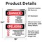 Signmission Flammable Vapors Keep Fire Away Bilingual Danger Sign, Vinyl Decal, 18in W x 24in L, 2PK OS-2PACK-DS-D-1824-VS-1257 - alternate 4